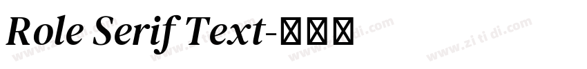 Role Serif Text字体转换 Role Serif Text字体转换